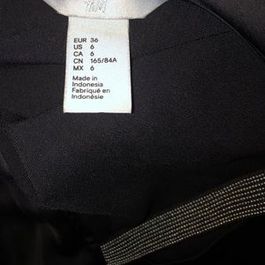 Little black shift dress with sequined back strap